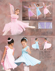 Ballet dress blue lilac pink.