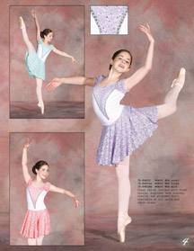 Lyrical ballet dress coral lilac mint.