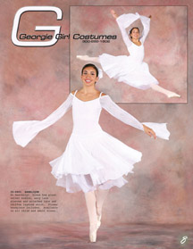 Lyrical ballet dress white.