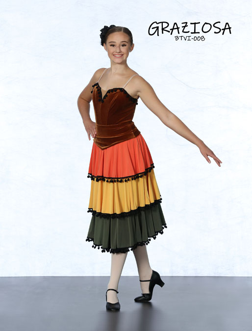 Spanish character dance costuem